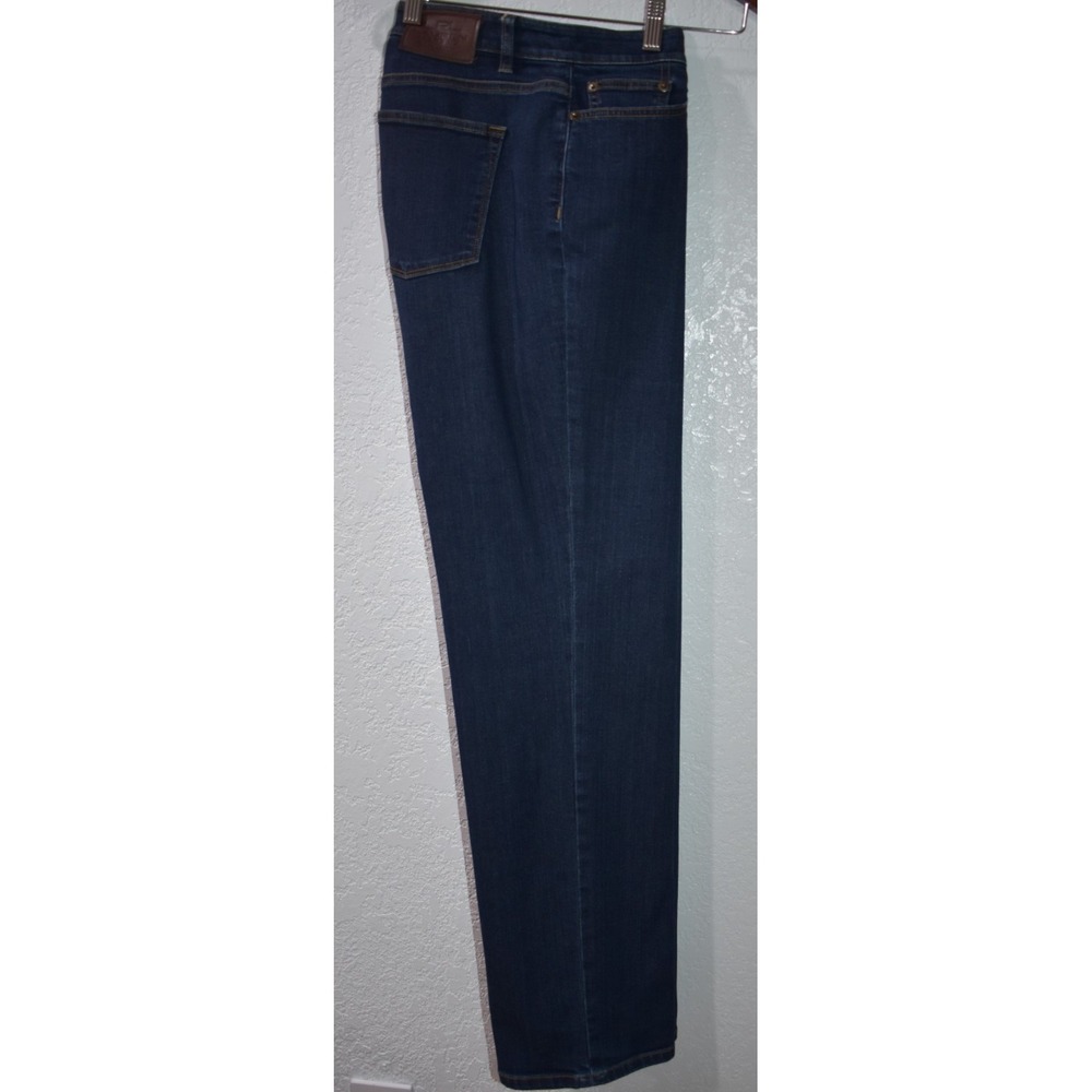 LRL‎ Lauren Ralph Lauren Jeans Co Women 14W Blue Denim Classic Straight 5-Pocket - Picture 16 of 16